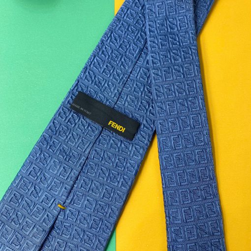 Fendi Necktie - Blue - Back