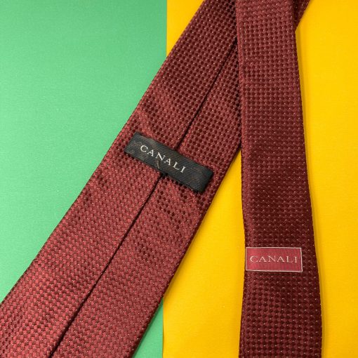 Canali Necktie - Red - Back