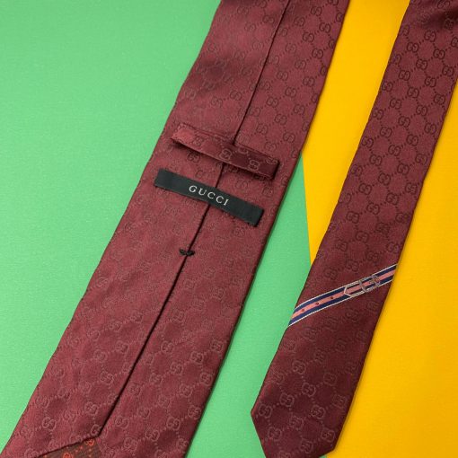 Gucci Necktie - Red Burgundy - Back