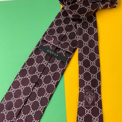 Gucci Necktie - Burgundy - Back