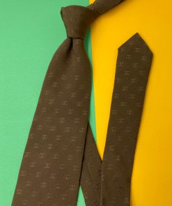Chanel Necktie - Brown - Front