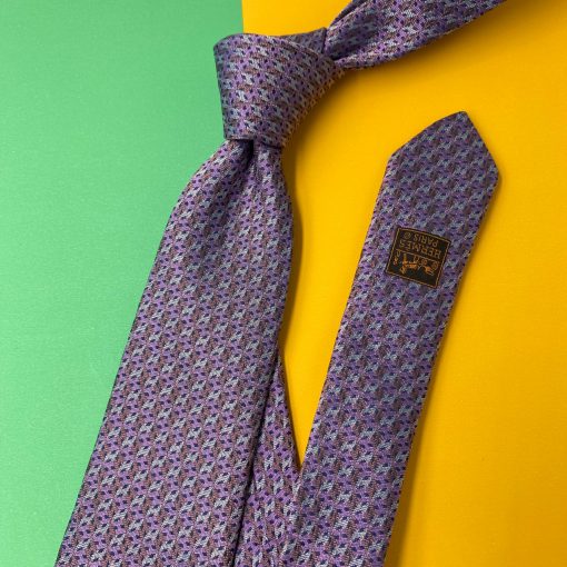 Hermès Necktie - Purple - Front