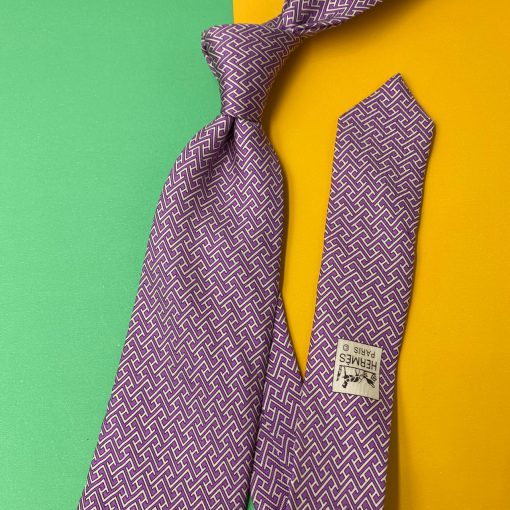 Hermès Necktie - Purple - Front