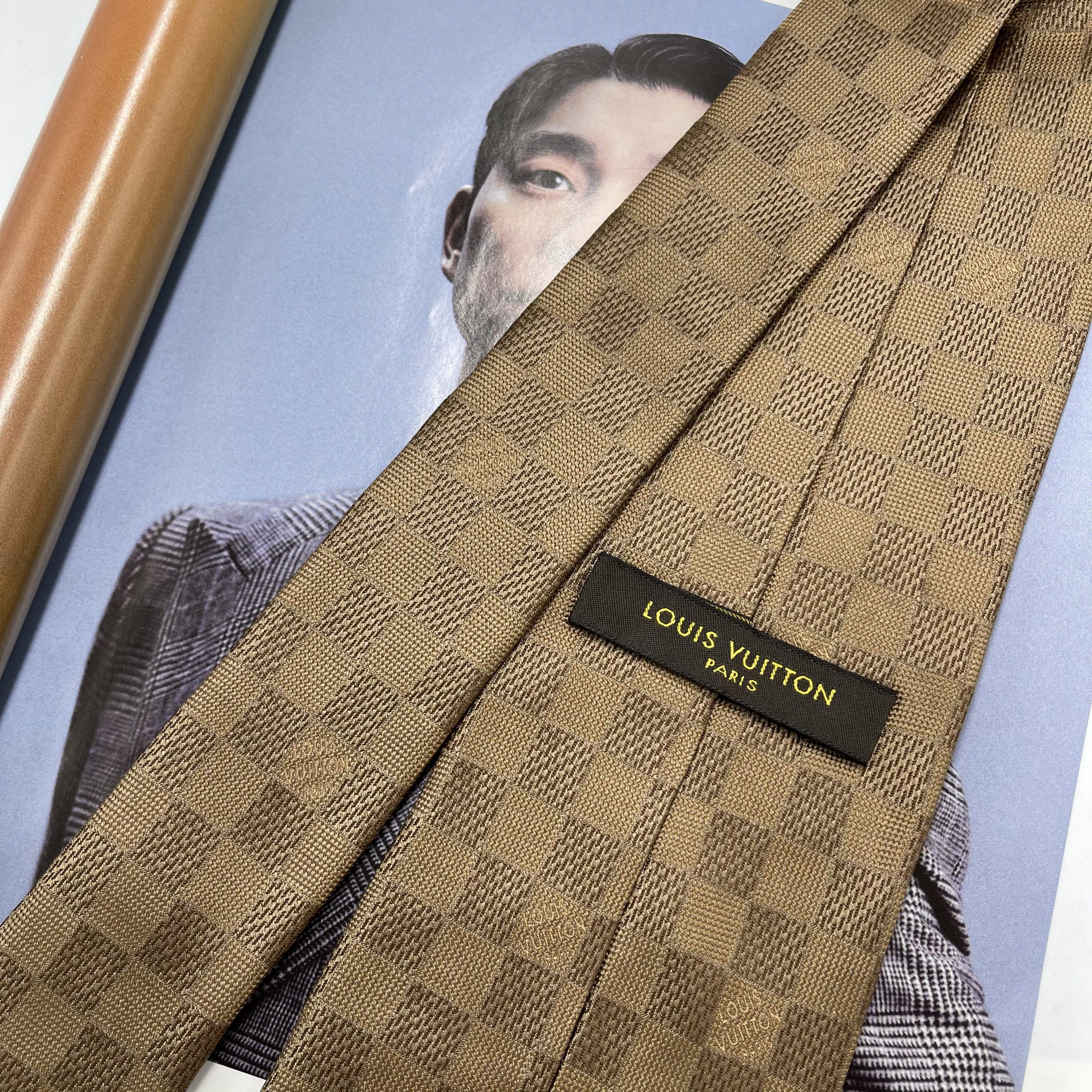 Lv Louis Vuitton Monogram Tie Navy Tie